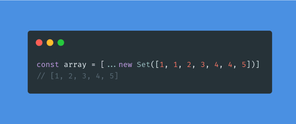 Removing repetitions from Array using the class Set